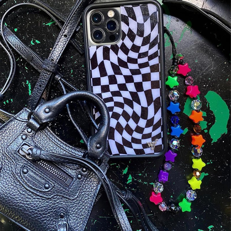 WCCH Beaded Phone Charm Y2K Kawaii Handmade Acrylic Phone Lanyard Wrist Strap for Camera Bag Airpods Keychain Charm Colorful Stars - Image 4